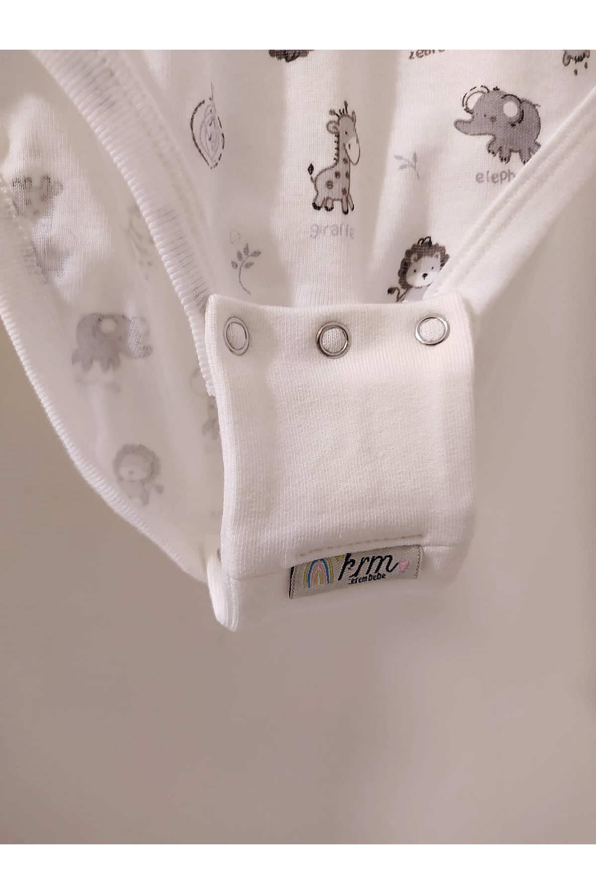 krm kerem bebe Body Uzatma Aparatı 3 Çıtçıtlı( 9,5 Mm ) (TEKLİ) fotoğrafı 2 (önizleme)