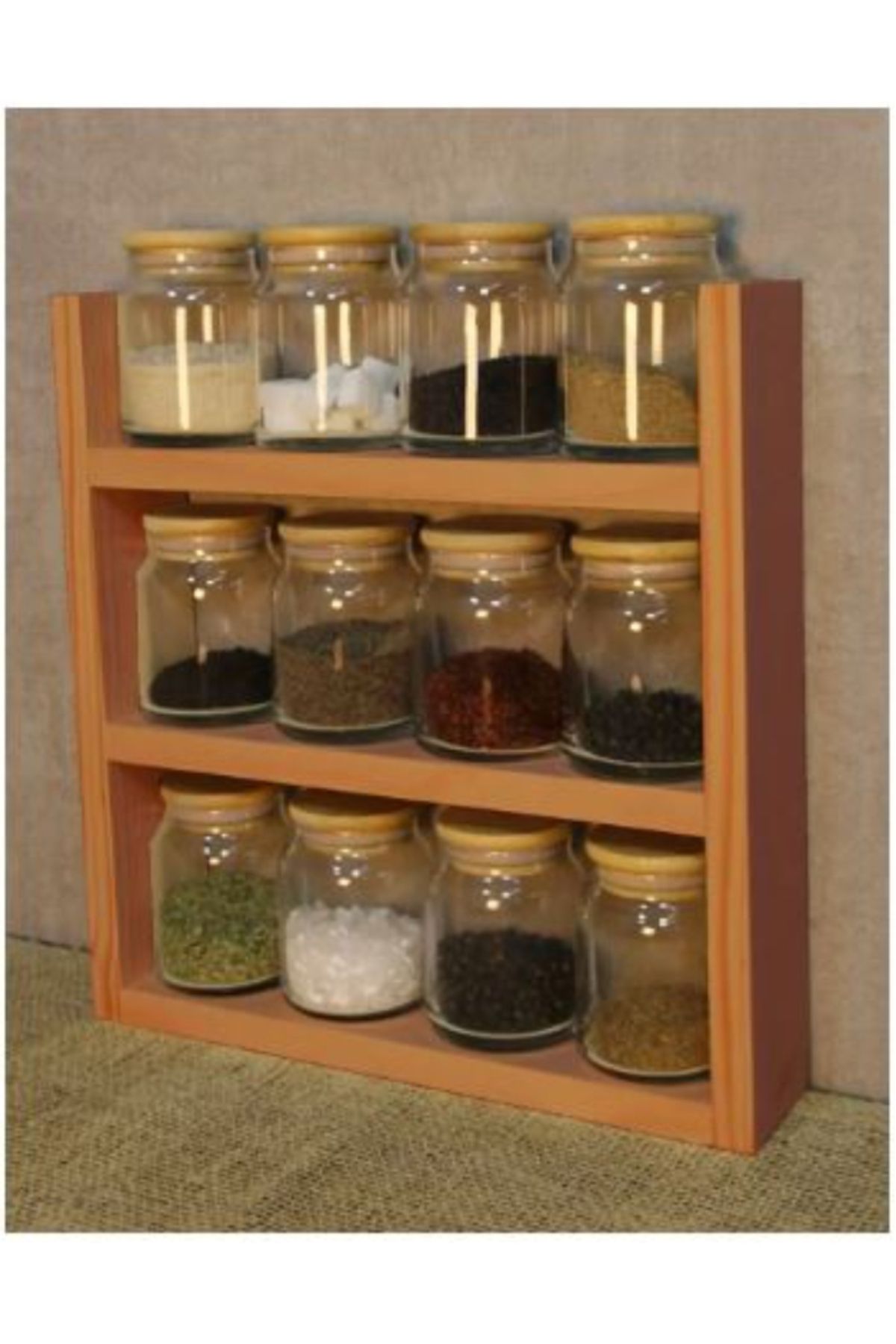 Wooden Factory Countertop Organizer Wooden Spice Rack Stand Rack Spice Rack price in Dubai UAE Compare Prices