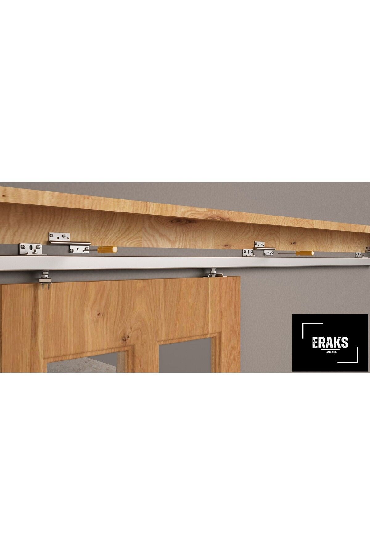 Raymek-Sliding Door Mechanism Sliding Door (3 Mt Rail Included) The Door Itself Is Not Included. 5