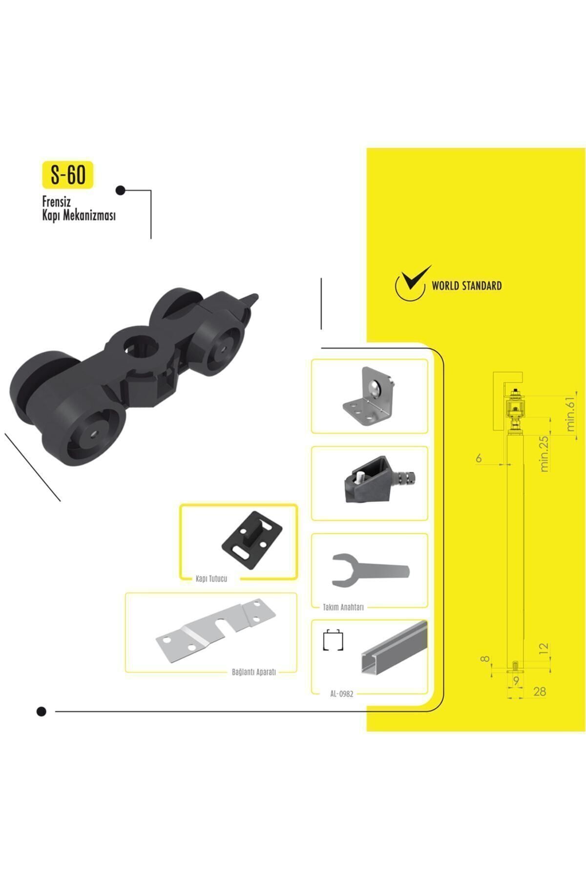 Raymek-Sliding Door Mechanism Sliding Door (3 Mt Rail Included) The Door Itself Is Not Included. 8