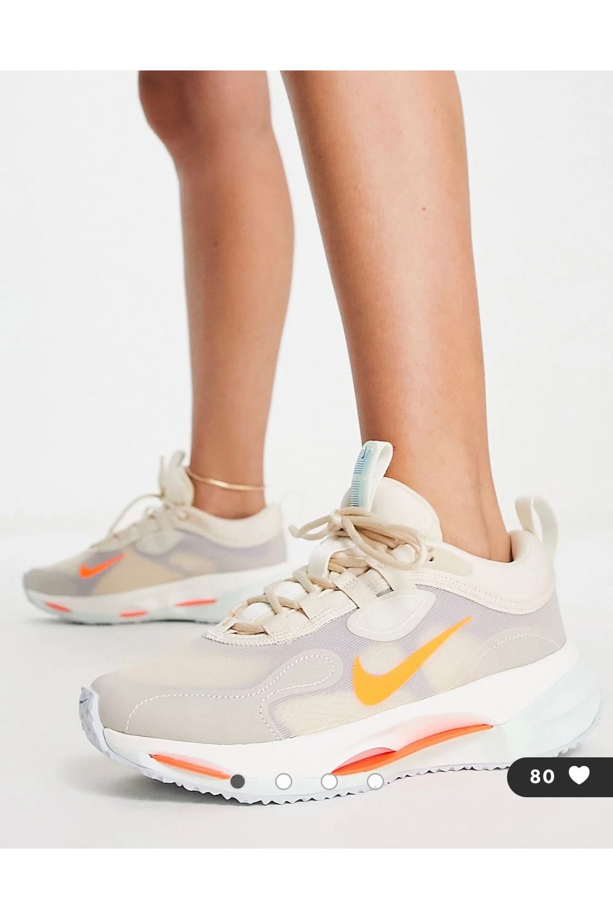 اسنیکر نود زنانه کفش ورزشی کرم Spark اورجینال Nike