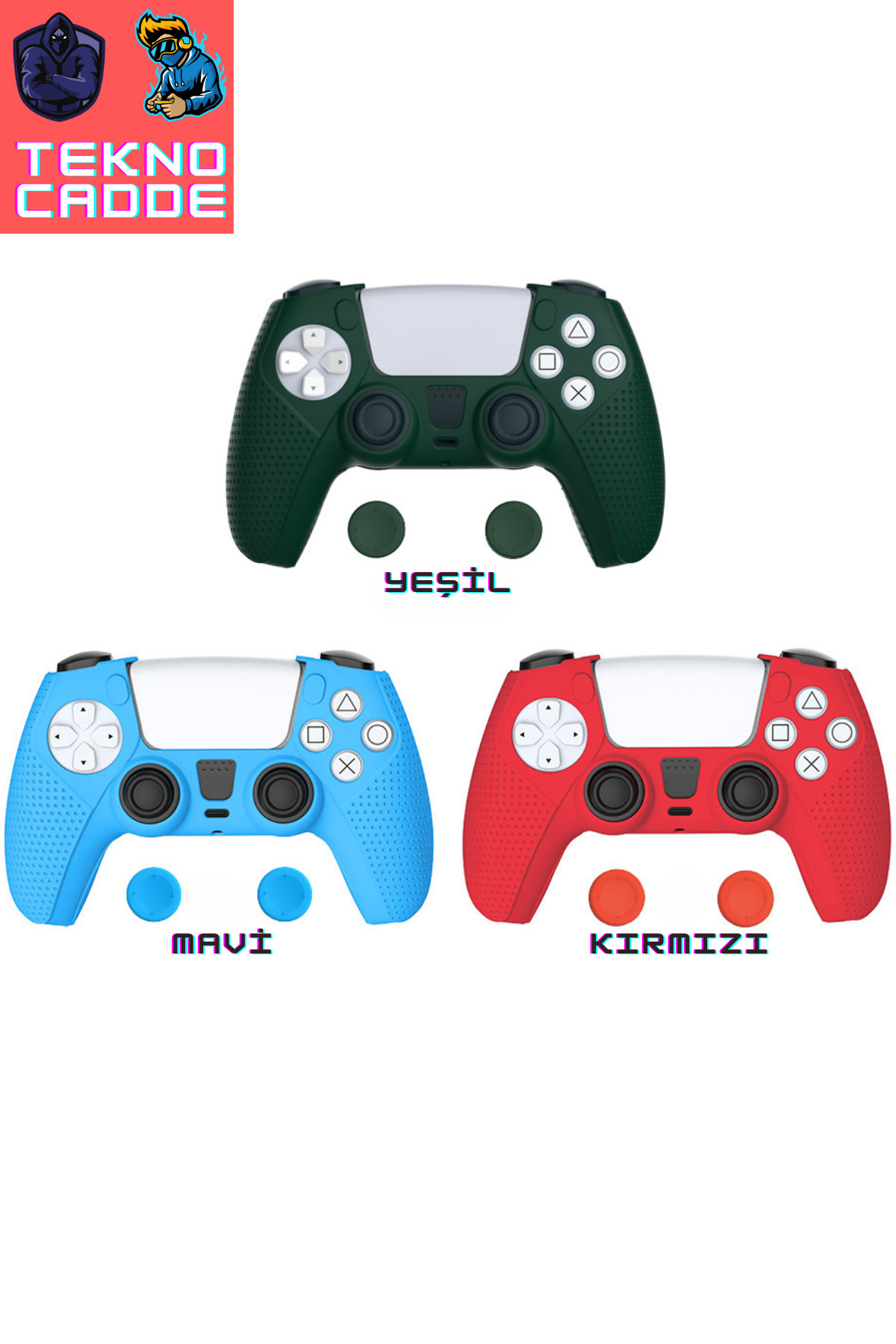 PS5 DUALSENSE ANALOG KORUYUCU BAŞLIK & JOYSTİCK KORUYUCU KILIF 2