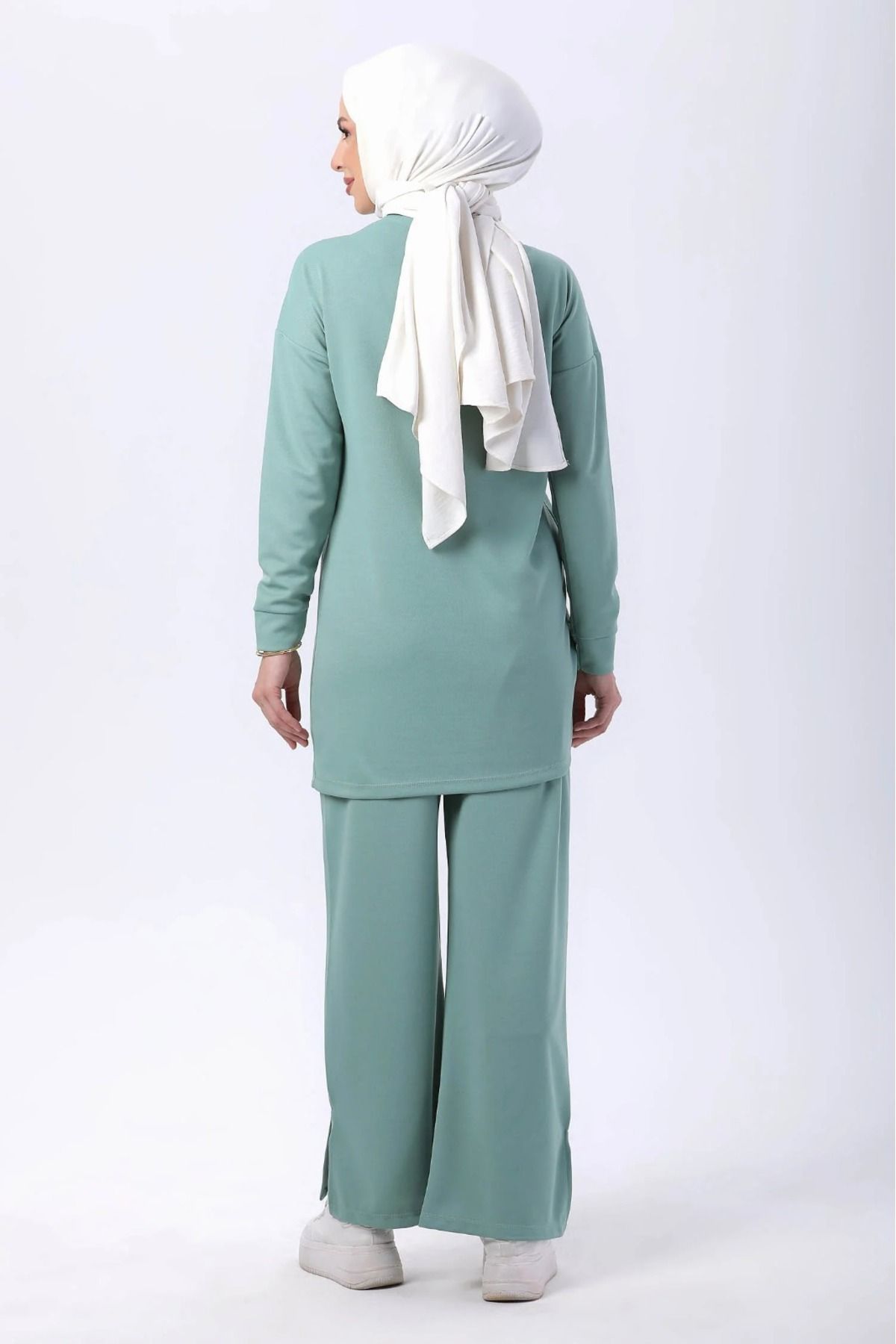 DAS KLEID-MINT Side Drawstring Detailed Double Set 5
