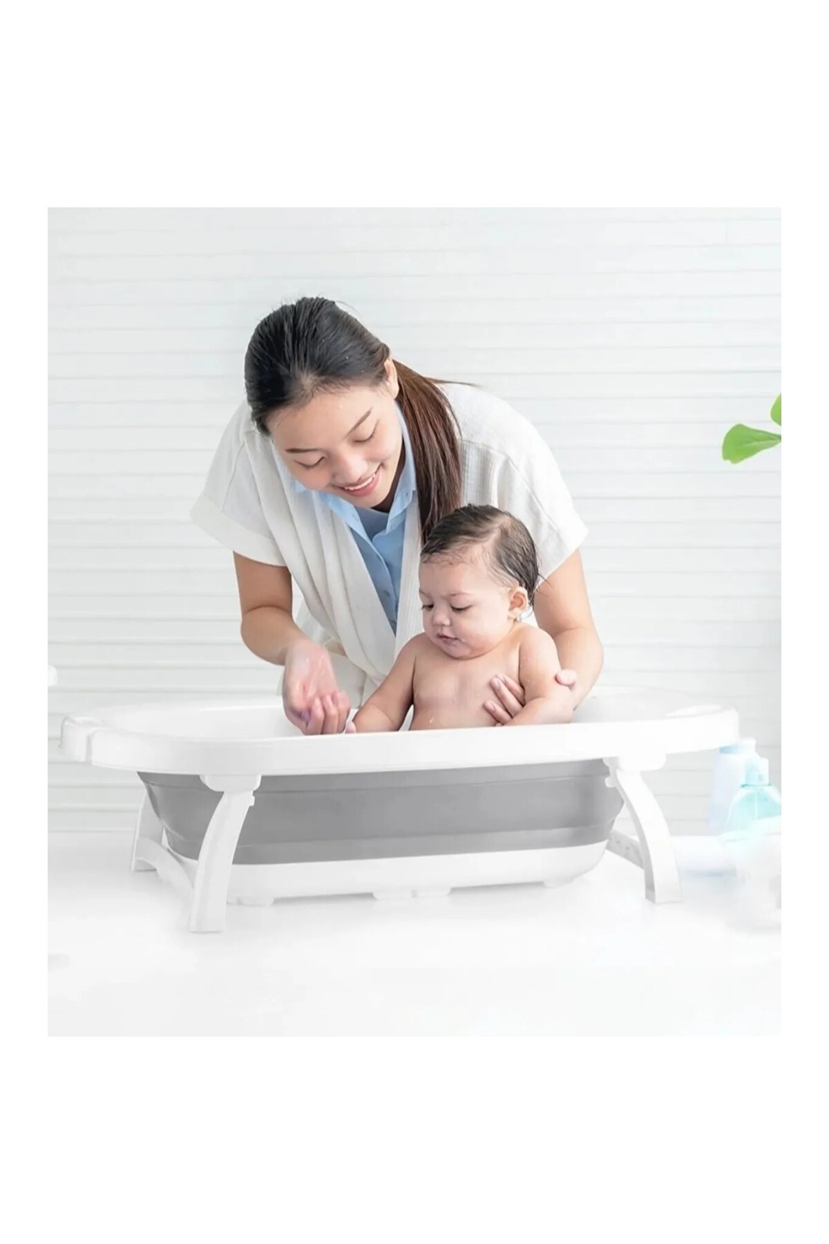 ست ۶ در ۱ تاشو کودک – صندلی غذاخوری بلند، صندلی حمام، وان، پله توالت و آداپتور