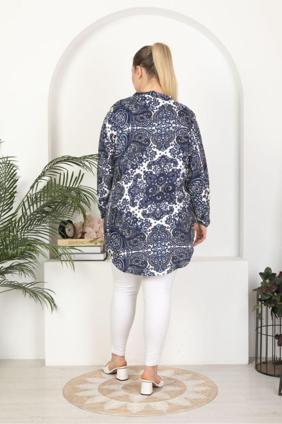 Tunikteks-Woven viscose soft comfortable patterned tunic 6