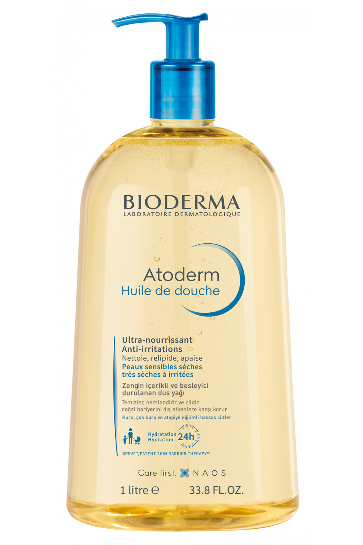 روغن دوش بیودرما Atoderm مرطوب‌کننده ۱ لیتری