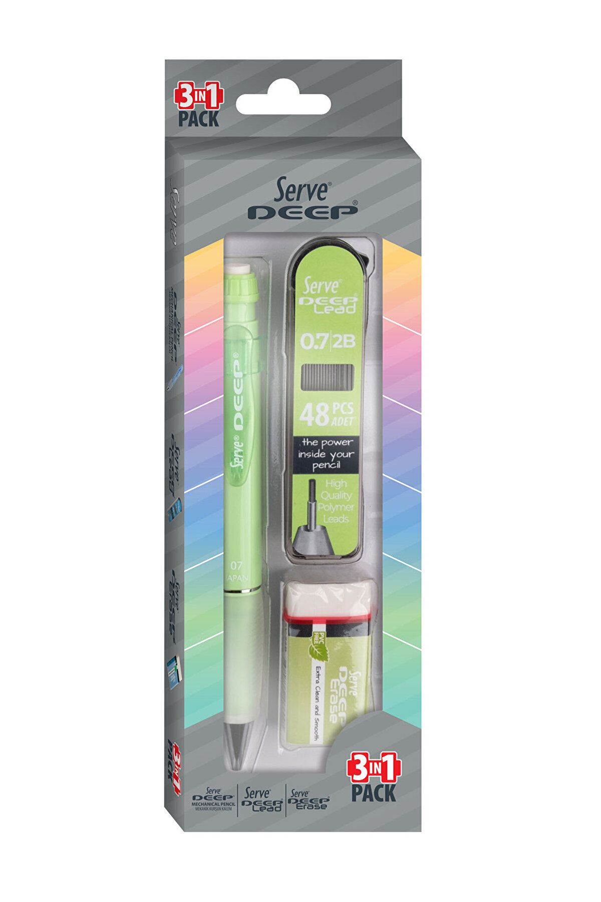 Serve-Deep Pen & Deep Eraser & Deep Min 07 Mm Eysl 1