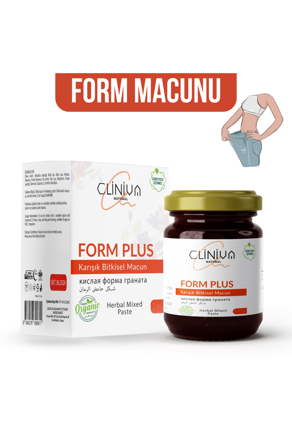 Bitkisel İçerikli Form Macunu %100 Doğal Ürün