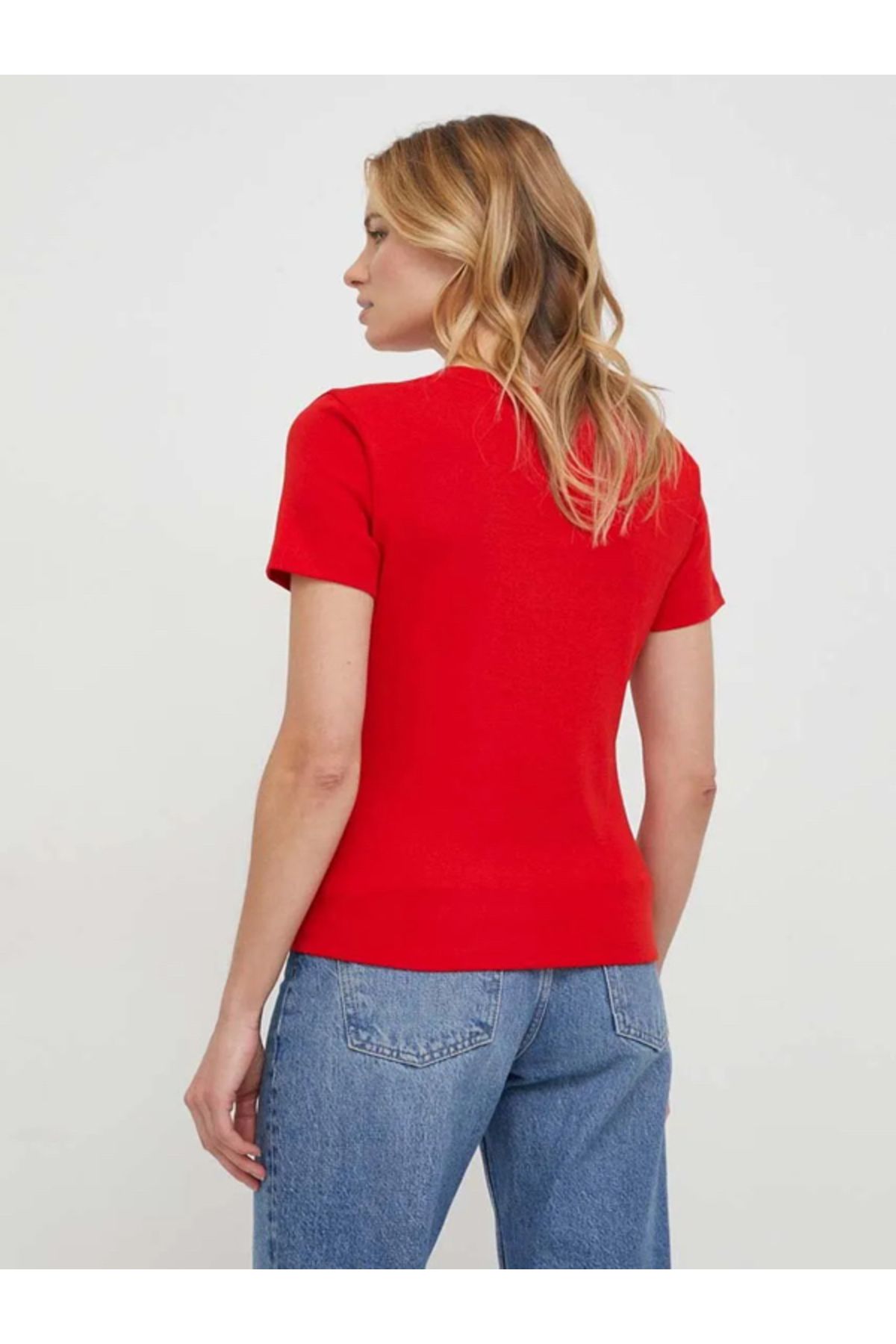 T shirt tommy hilfiger rouge femme discount