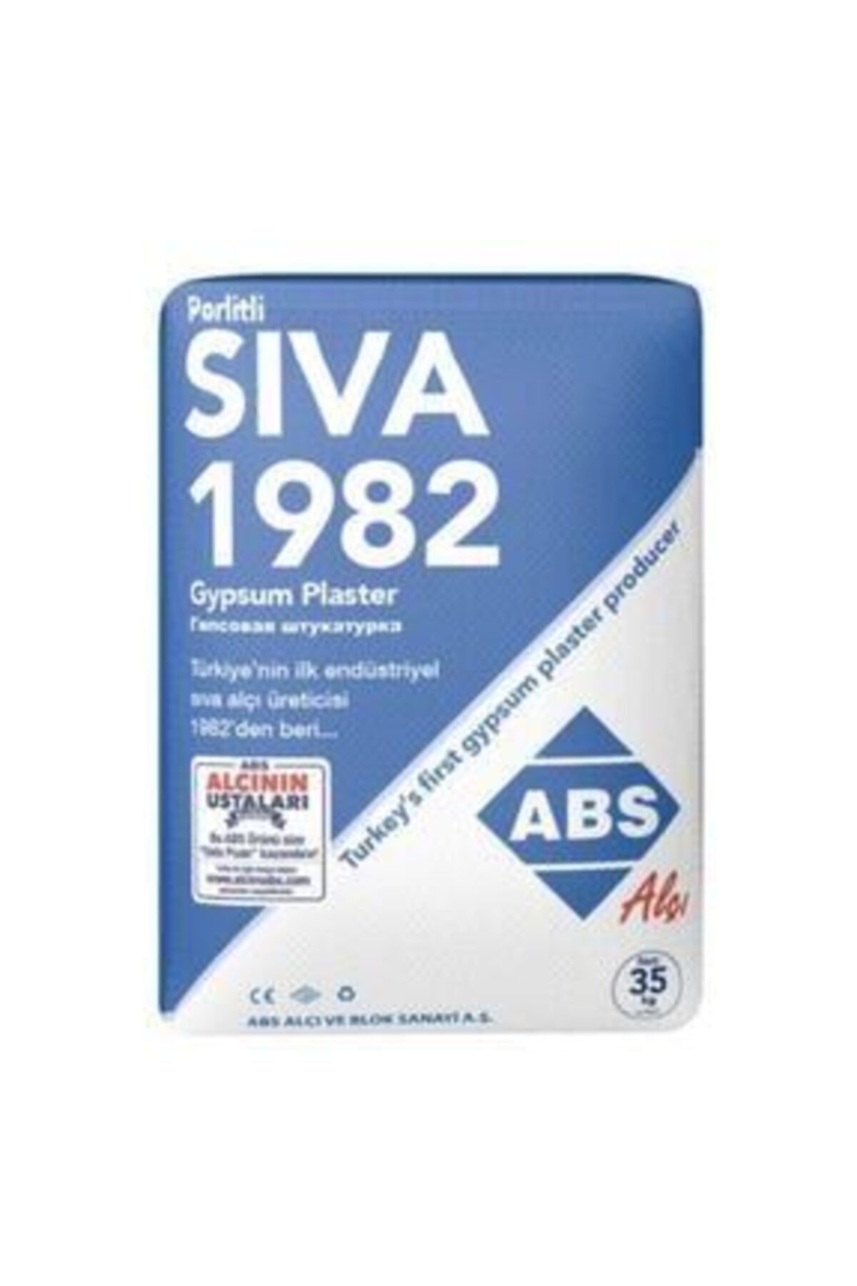 ABS Beyaz Sıva Alçısı 1 Kg