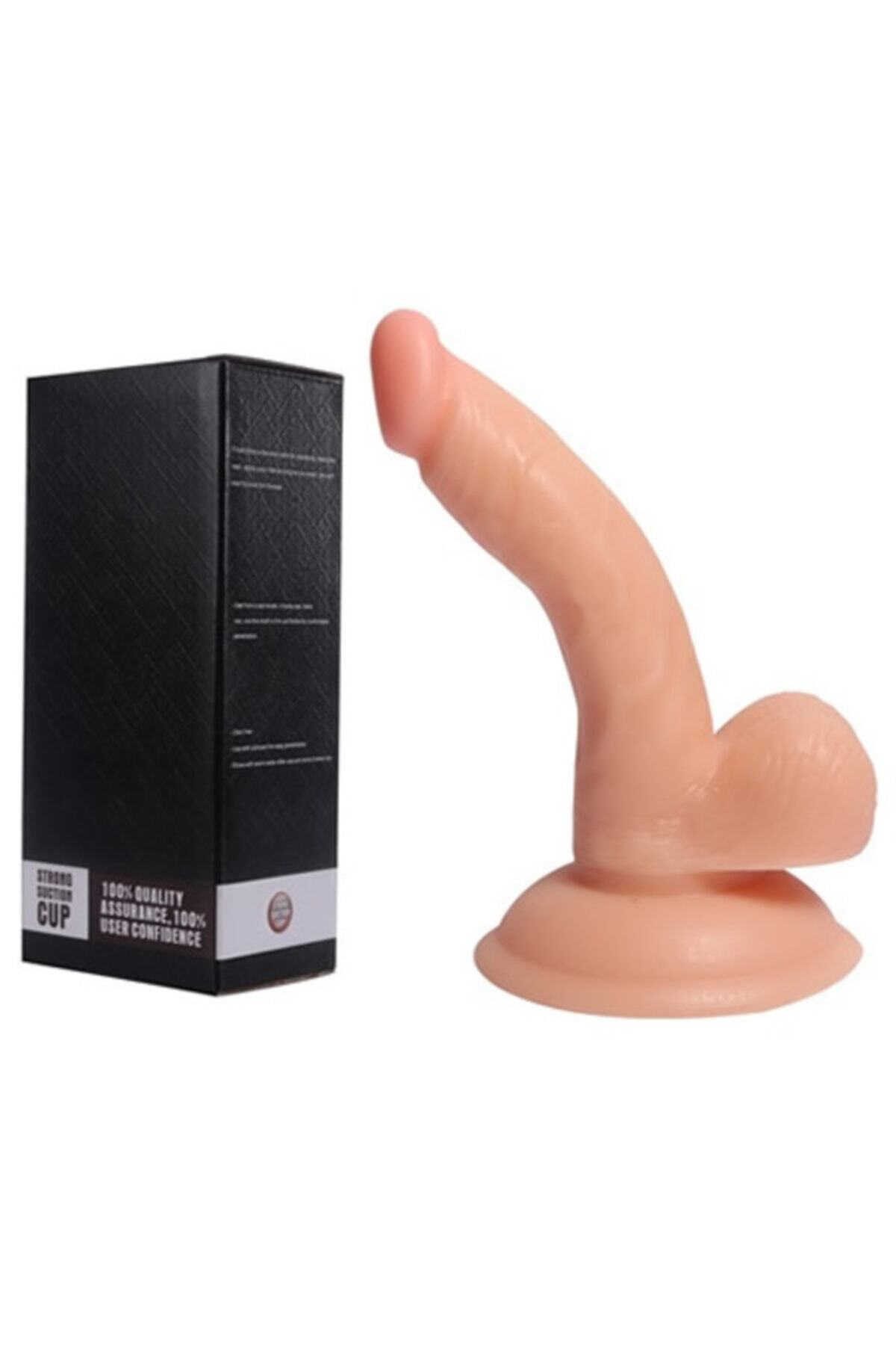 Süper 13 cm Ultra Realistik Güçlü Vantuzlu Dildo Penis