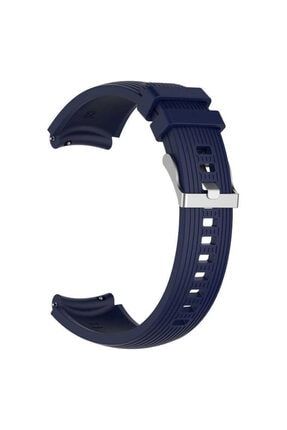 Samsung Galaxy Watch Gear S3 (22MM) Krd-18 Akıllı Saat Kordonu Çizgili Silikon Kordon Kayış Bileklik Kordon-18 Gear S3
