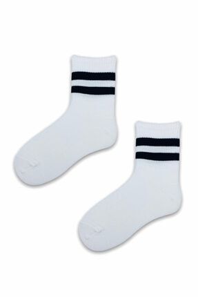 Erkek Kadın Çorap Soket Beyaz Corap Beyaz Desenli Çoraplar SS-50