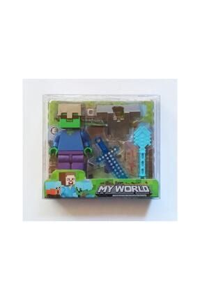 Minecraft Figür Seti 6 Karakter Büyük Boy Toplam 23 Parça M-0031