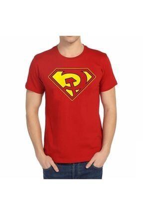 - Superman Red Son Kırmızı Erkek T-shirt Tişört B111-120z