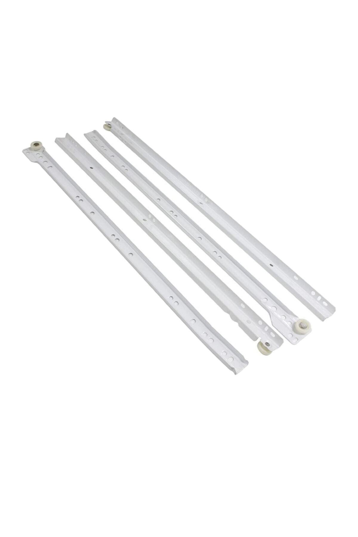 Classic Sliding Drawer Rail White 50 Cm