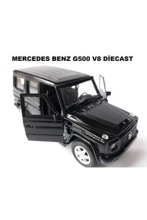 Mercedes Benz G500 V8 Model Jip Diecast Metal Araba Kapı Aç Black 64764786578