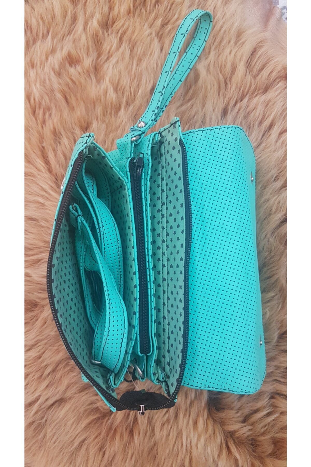 Hakiki Deri Portföy Clutch Postacı Çanta