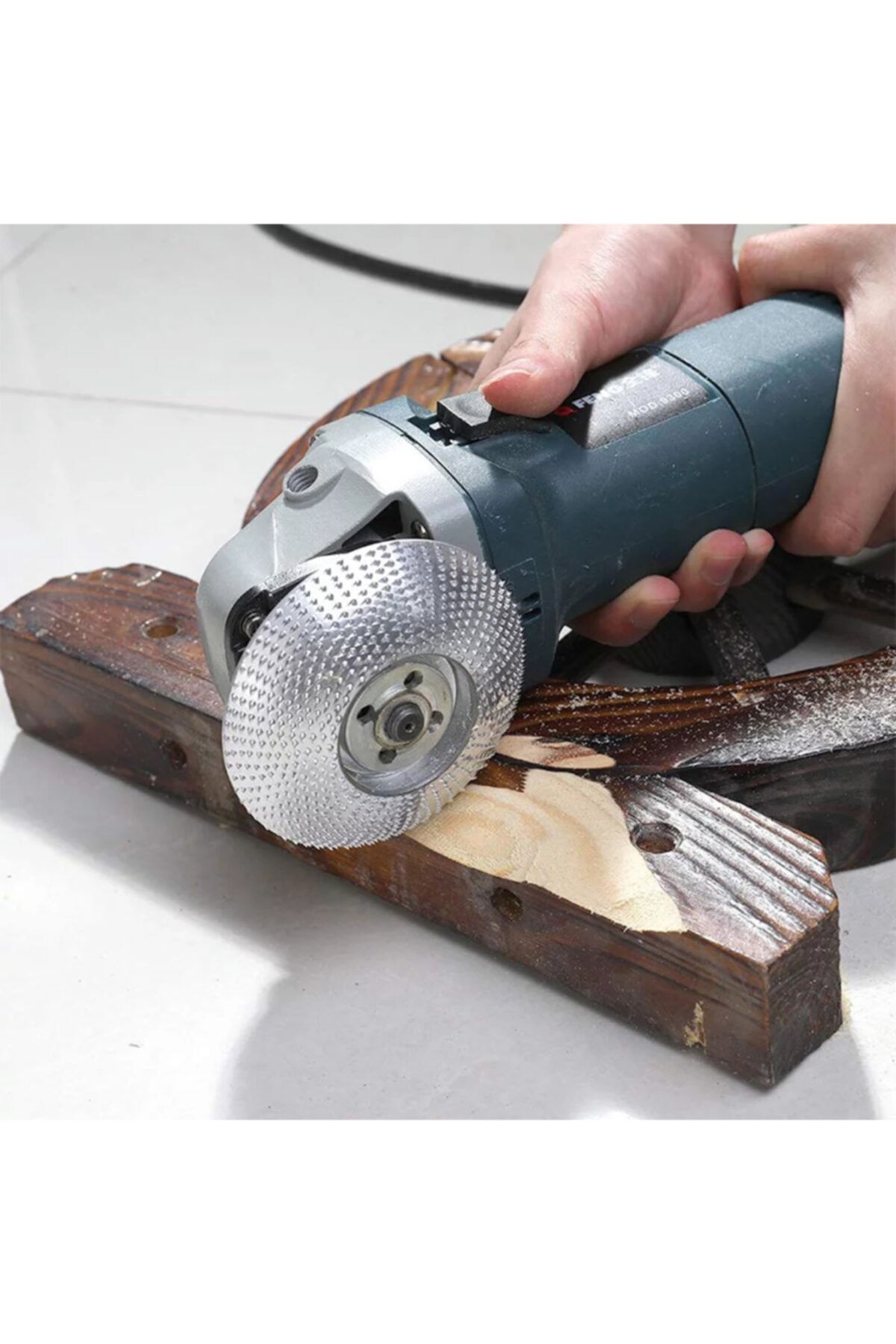 Depolife Wood Ahşap Törpü Eğe Diski 85mm Kuksa Tabak Bardak Oyma Oval Çerezlik Için Kubbeli Silindir Yapı OH10371