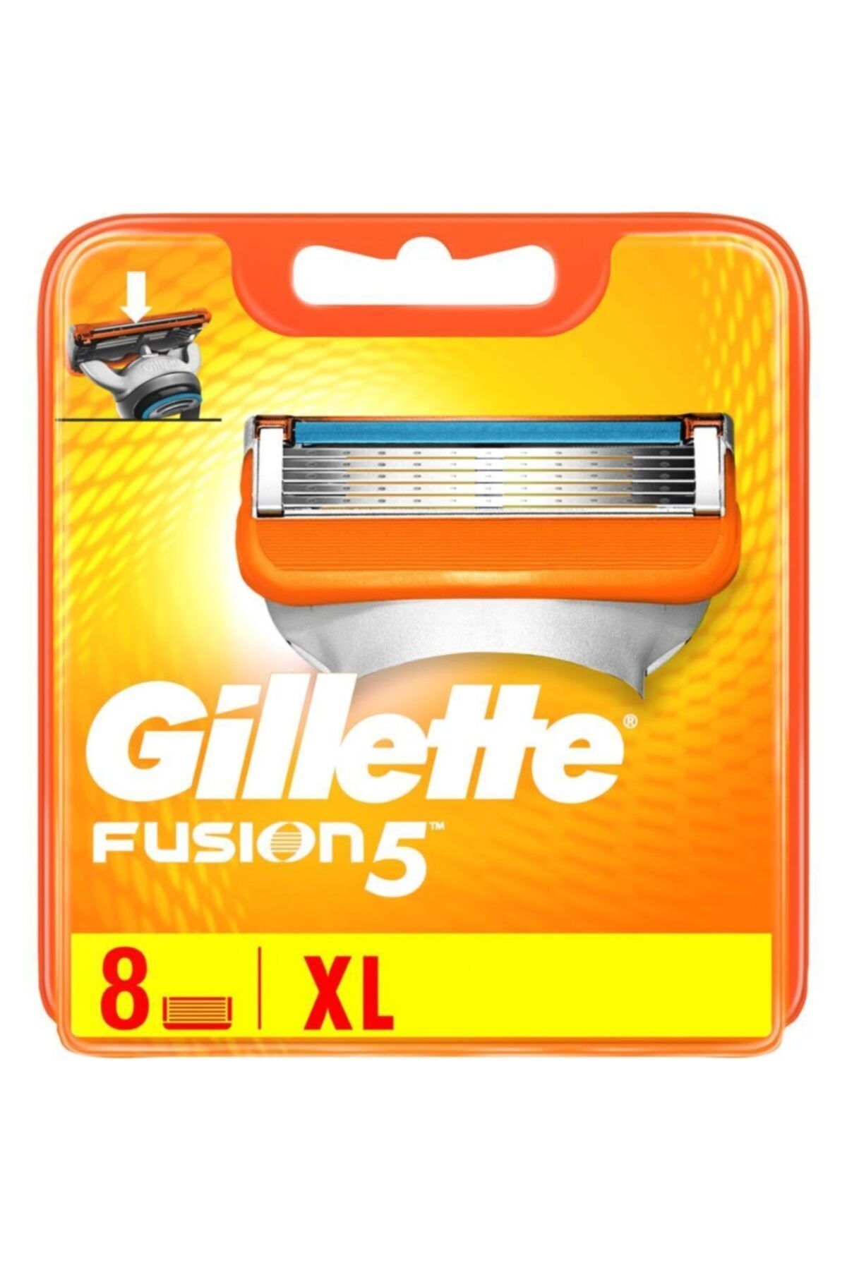 Gillette-Fusion Spare Shaving Blade 8 Pieces Cardboard Pack 2