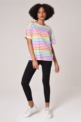 Renkli Çizgili T-shirt BLD-2021-212