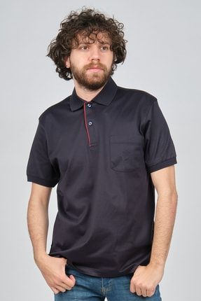 Erkek Cep Detaylı Polo Yaka T-shirt 07100600 Lacivert 8171201200600