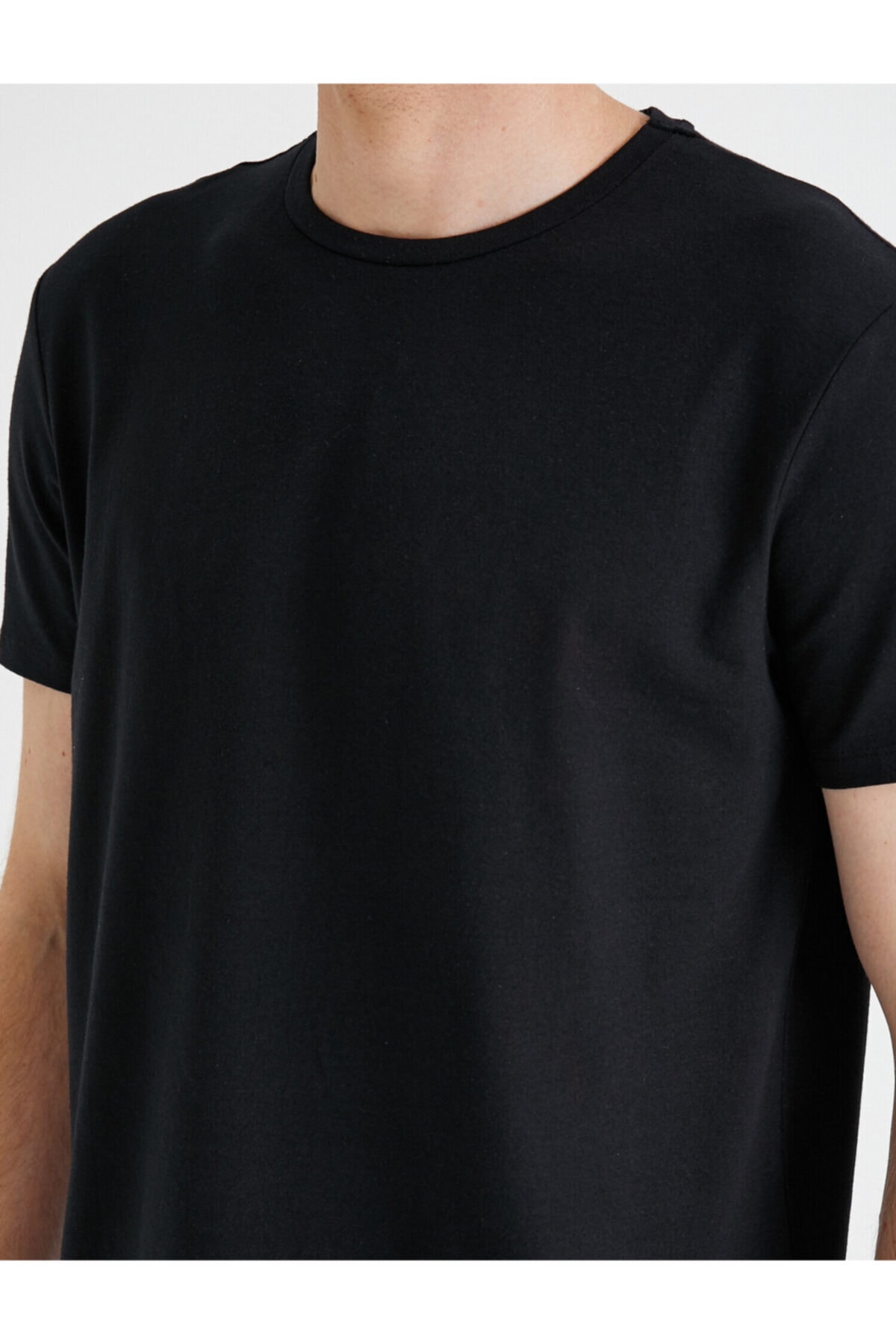 تیشرت مردانه مشکی کوتون | 2KAM12141LK اورجینال - تصویر 5