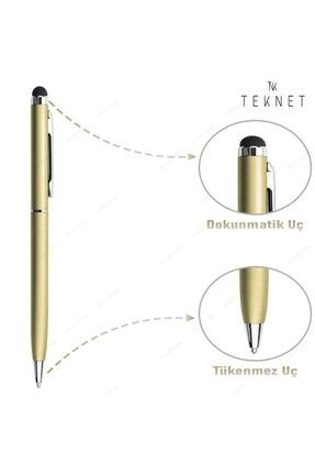 Dokunmatik Kalem Tüm Cihazlara Uyumlu Tablet Telefon Için Çizim & Yazı Kalemi 2 In 1 Tükenmez Uçlu 4232161275212