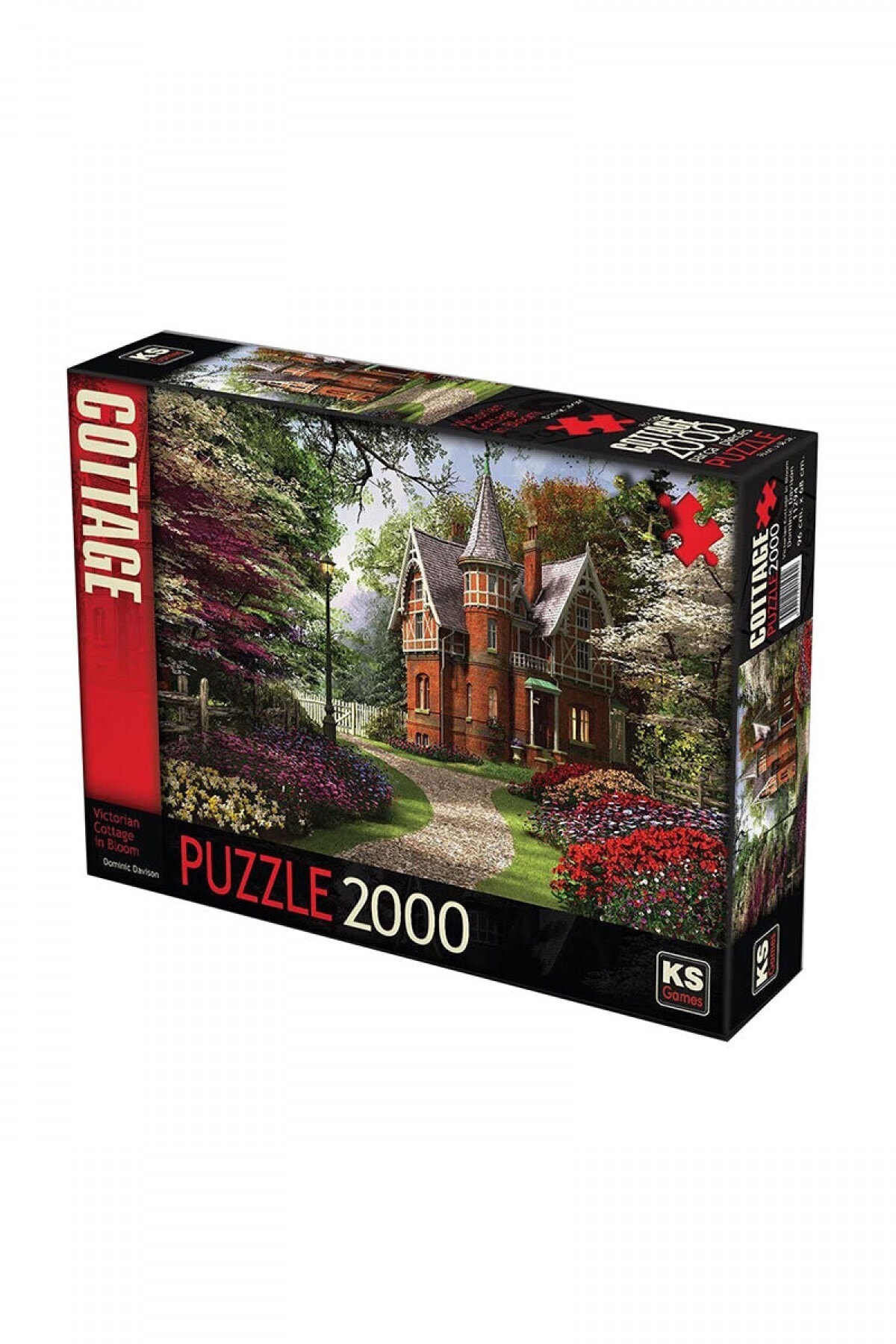 Ks Puzzle 11294 Ks, Victorian Cottage In Bloom, 2000 Parça Puzzle