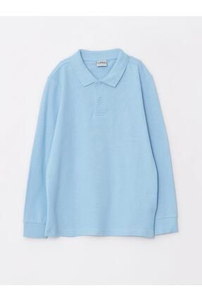 LC Waikiki Kids Polo Yaka Basic Uzun Kollu Erkek Çocuk Tişört