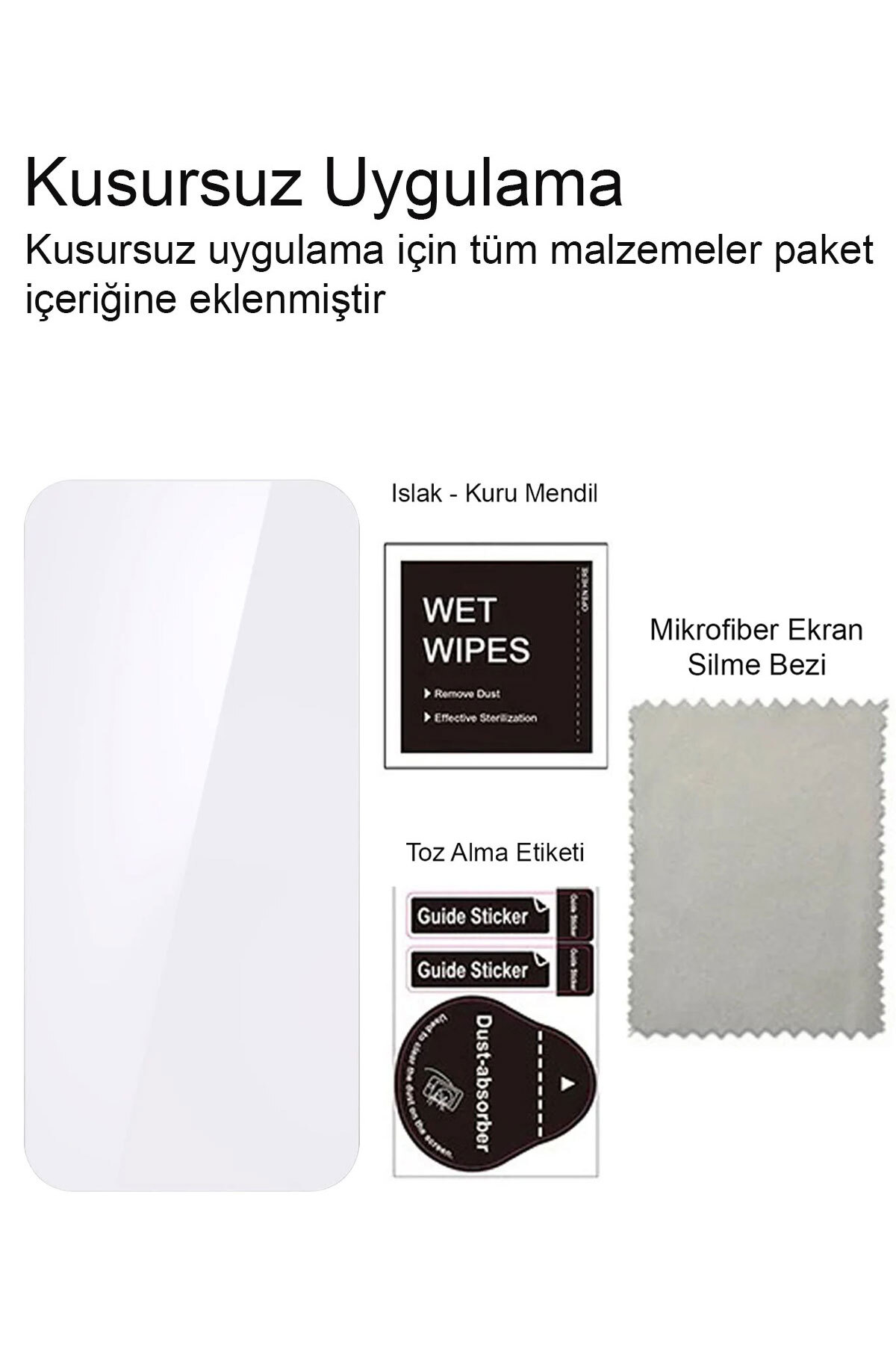 Samsung Galaxy A14 Kırılmaz Cam Şeffaf 0.3mm Kılıf Dostu Temperli Ekran Koruyucu 3