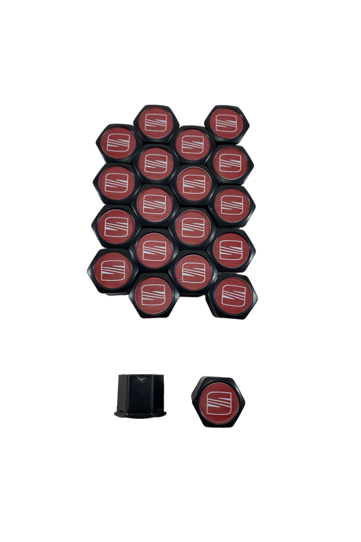 Cartex SEAT 17 MM 20 Lİ TAKIM SET OTO ÇELİK JANT BIJON KAPAĞI