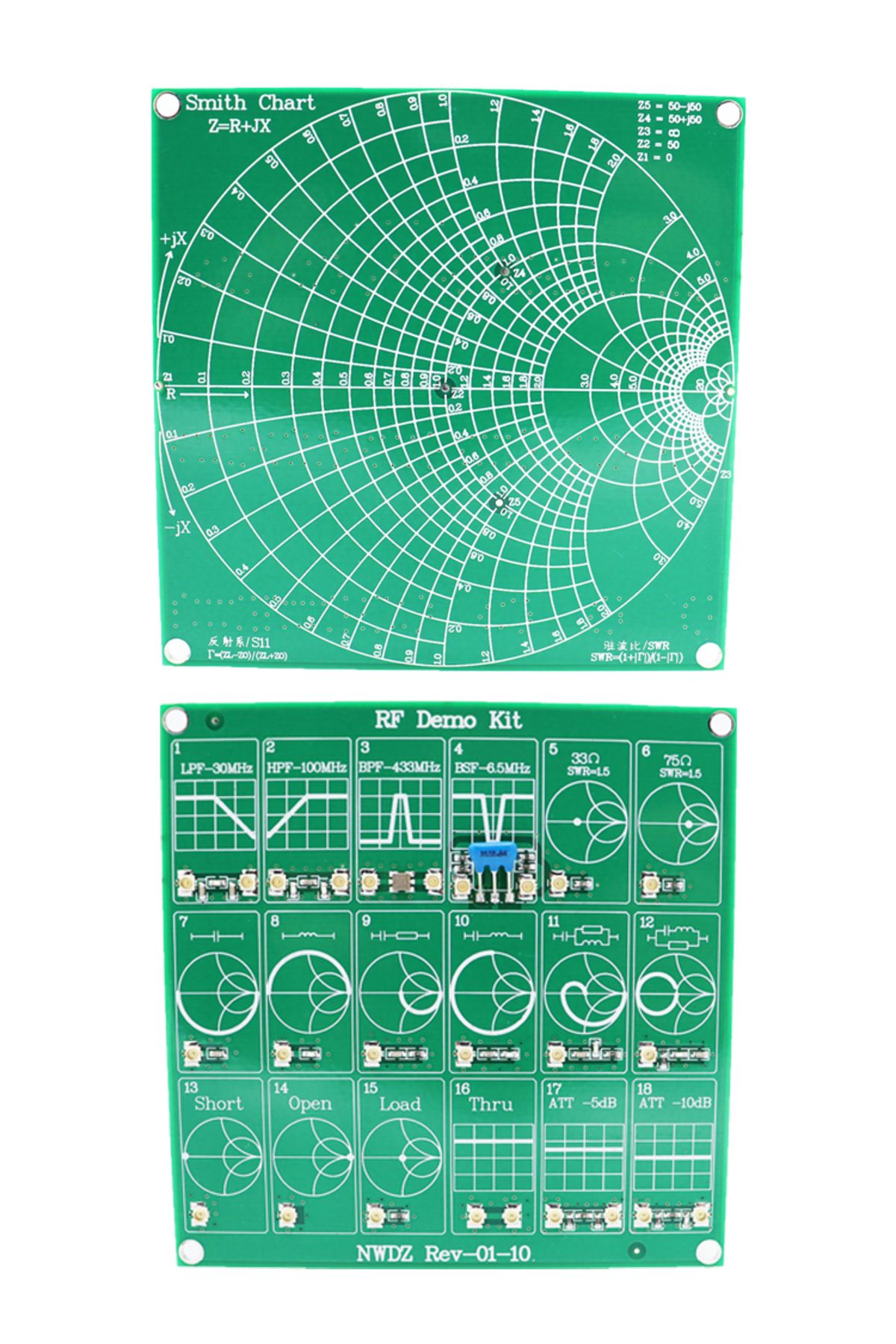 mythtiger-Rf Test Board, 18 Functional Modules Rf Demo Kit Nanovna Rf Test Module Vector Network Analyzer B... 8