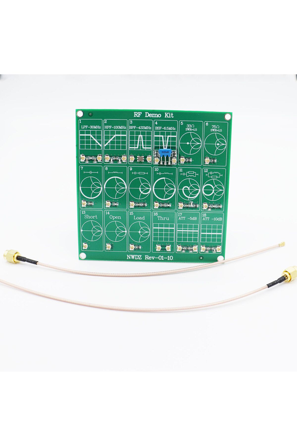 mythtiger-Rf Test Board, 18 Functional Modules Rf Demo Kit Nanovna Rf Test Module Vector Network Analyzer B... 1