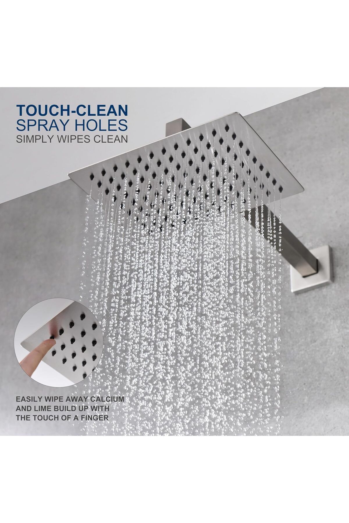 KENES-Nickel Brushed Bathtub and Shower Frame Set - The Perfect Solution for Luxurious and Efficient Shower Experience 3