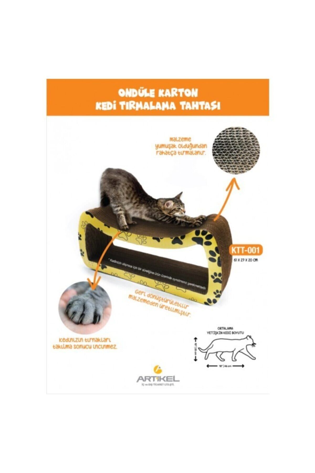 Artikel-Corrugated Cardboard, Cat Scratch Board 61x27x20cm, Cat Scratching Ramp 3