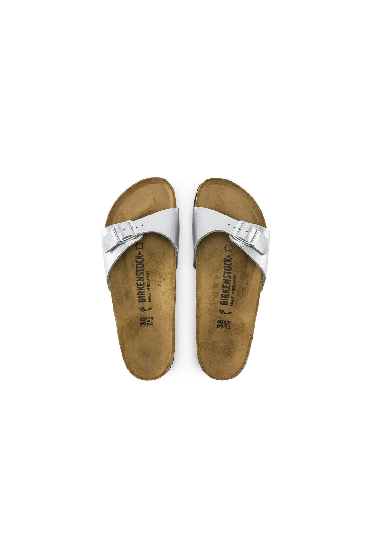 دمپایی بیرکن استاک زنانه  نقره اي  راسته      Beachwear | Birkenstock 040411_GÜM DE - تصویر 3