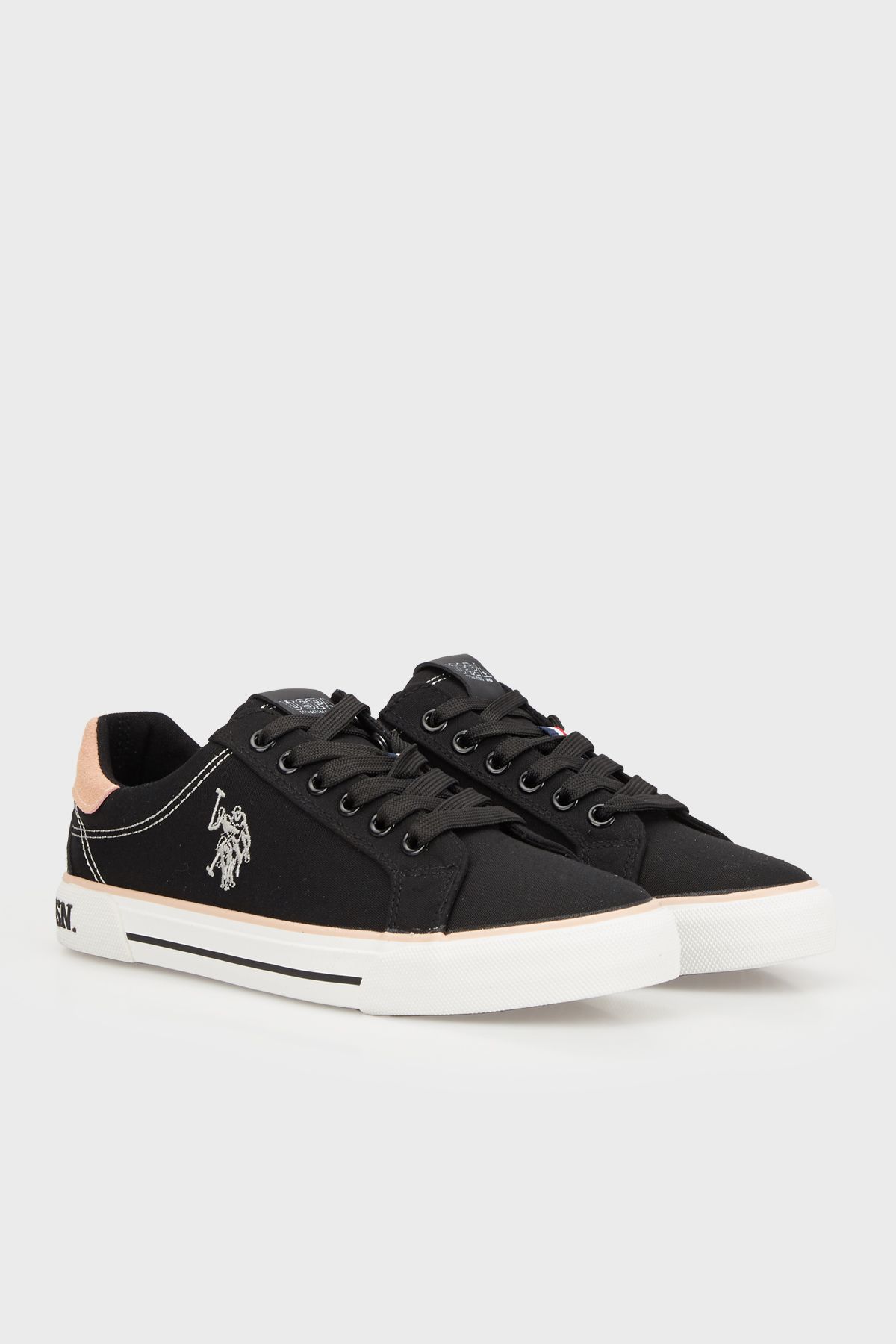 اسنیکر مشکی زنانه پایه. کفش ورزشی چوگان Rachel 4fx U.S. Polo Assn.