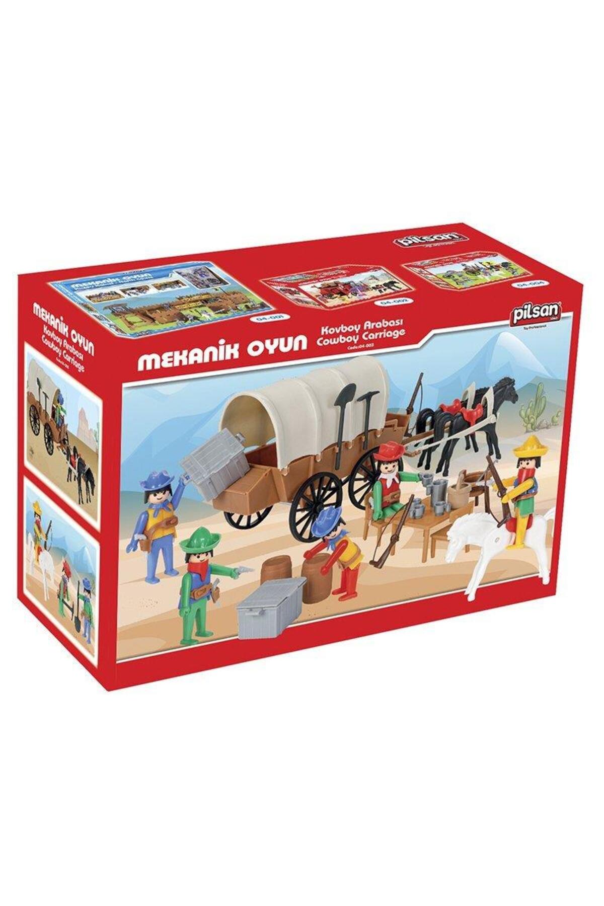 PİLSAN Pilsan Oyuncak Mini Mekanik Serisi:3 Kovboy Arabası fotoğrafı 2 (önizleme)