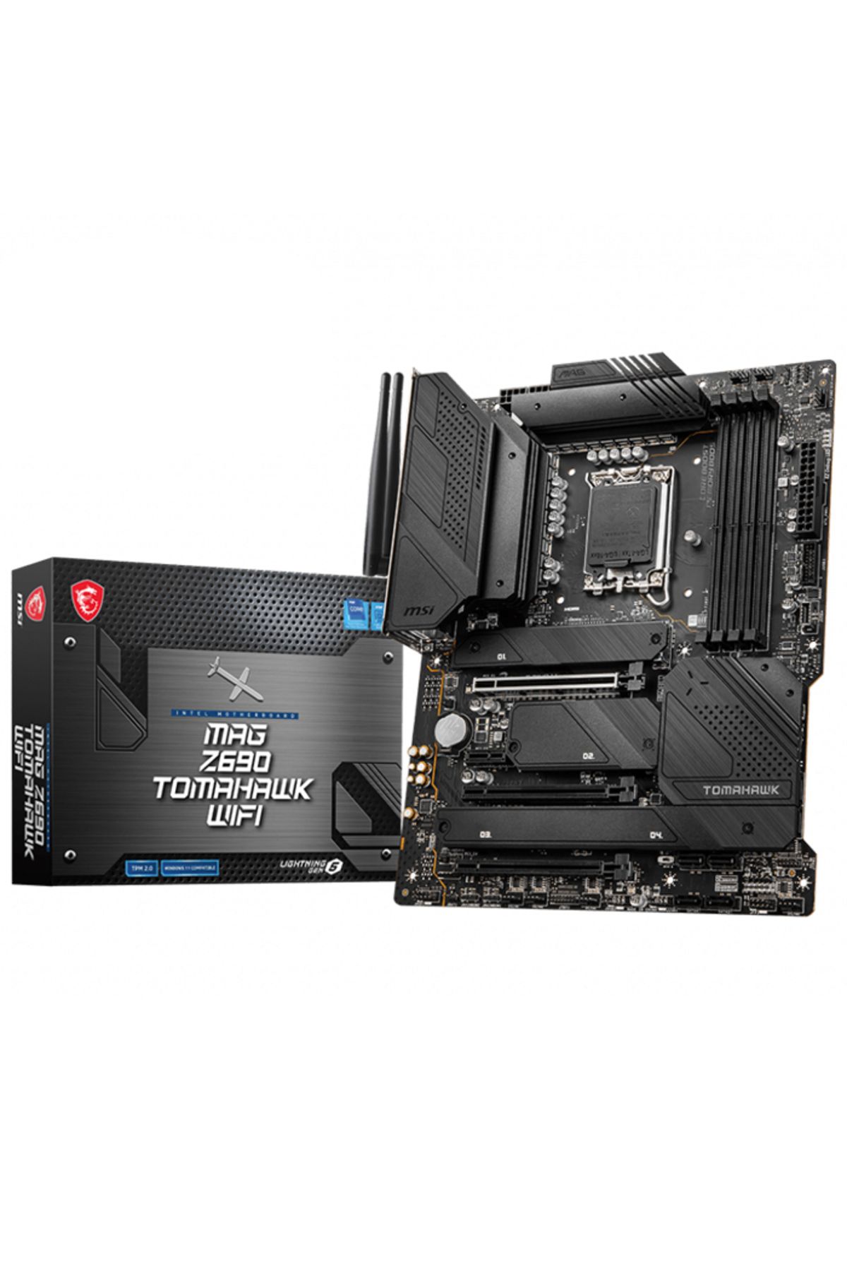 MSI-Mag Z690 Tomahawk WiFi DDR5 HDMI DP PCIE 16x V5.0 1700p ATX 1