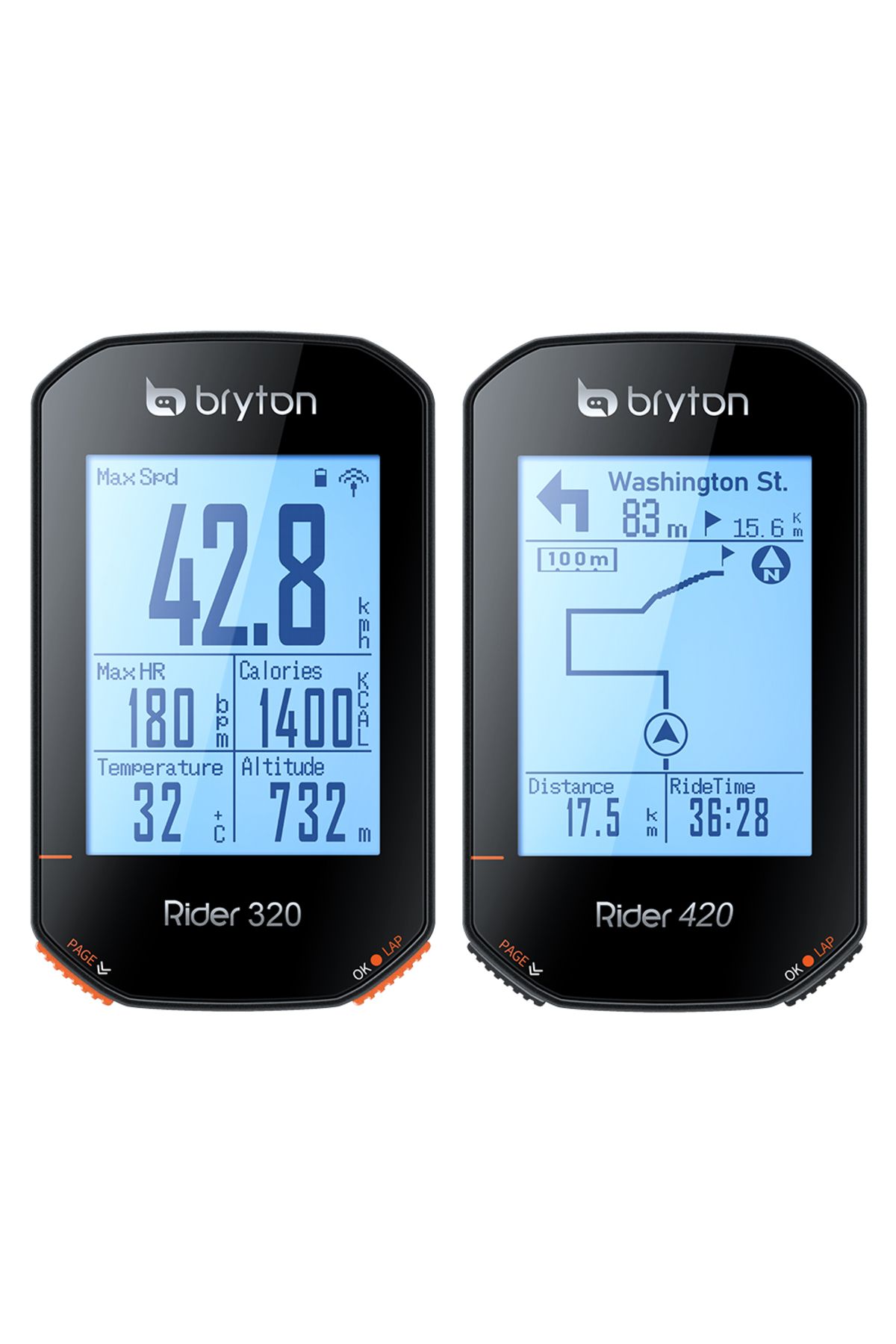 Bryton-Rider 420 Wireless GPS Bike Computer with RoHS Certification Cycling Speedometer and Odometer 8