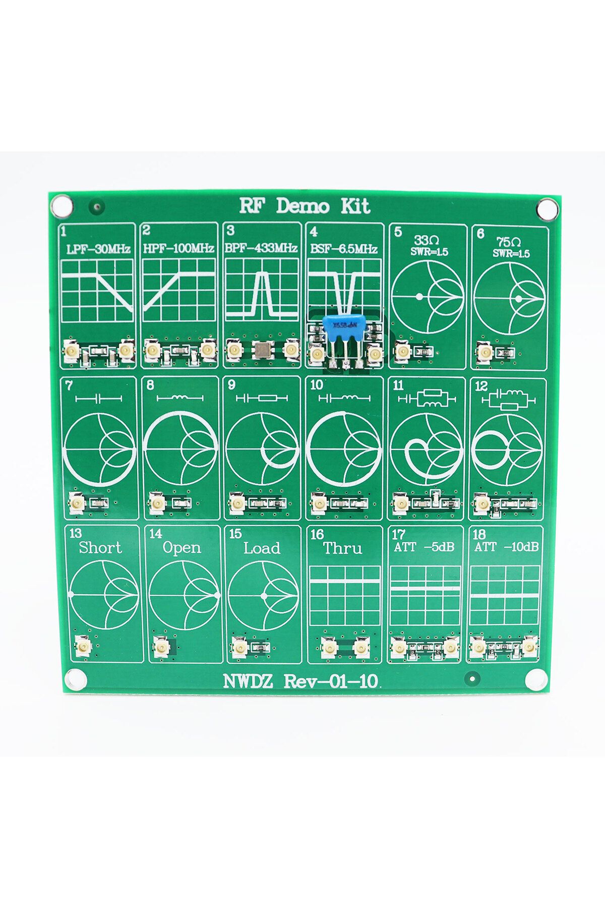 mythtiger-Rf Test Board, 18 Functional Modules Rf Demo Kit Nanovna Rf Test Module Vector Network Analyzer B... 5