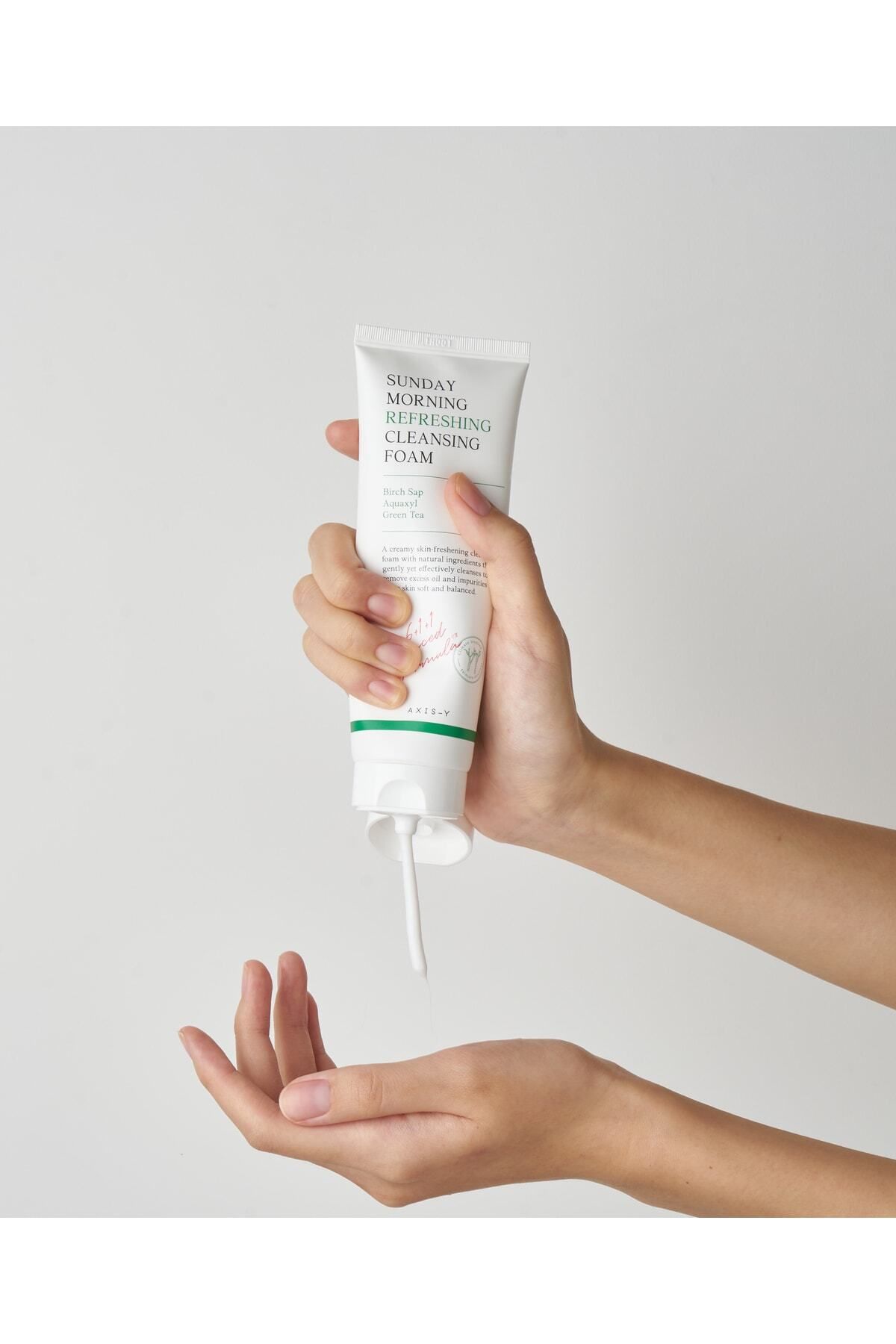 AXIS-Y-Sunday Morning Refreshing Cleansing Foam 120ml- Ph 5.5 Centella Asiatica - Facial Cleansing Gel 6