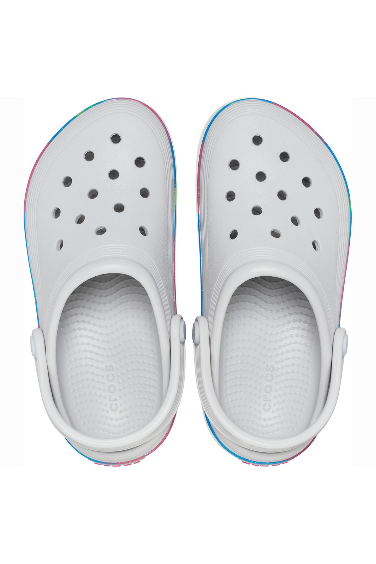 Crocs Off Court Glitter Band Clog K Cocuk Beyaz Gunluk Stil Terlik 209714 1FS Cocuk Ayakkab