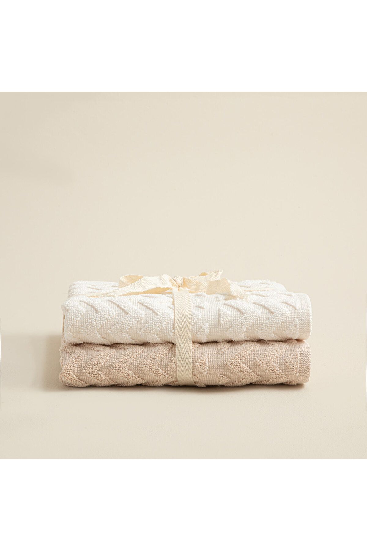 Chakra-Ecru/beige Zigzag 2-piece Doormat - 50x70 Cm 3