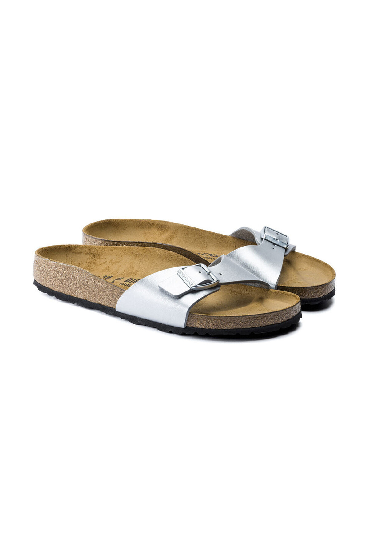 دمپایی بیرکن استاک زنانه  نقره اي  راسته      Beachwear | Birkenstock 040411_GÜM DE - تصویر 2