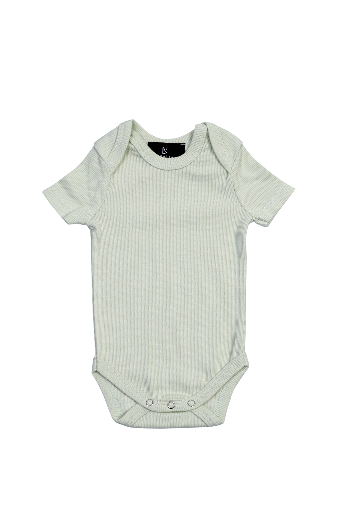 DİVİSTA Unisex Bebek Yeşil Renk Çıt Çıtlı Body Zıbın