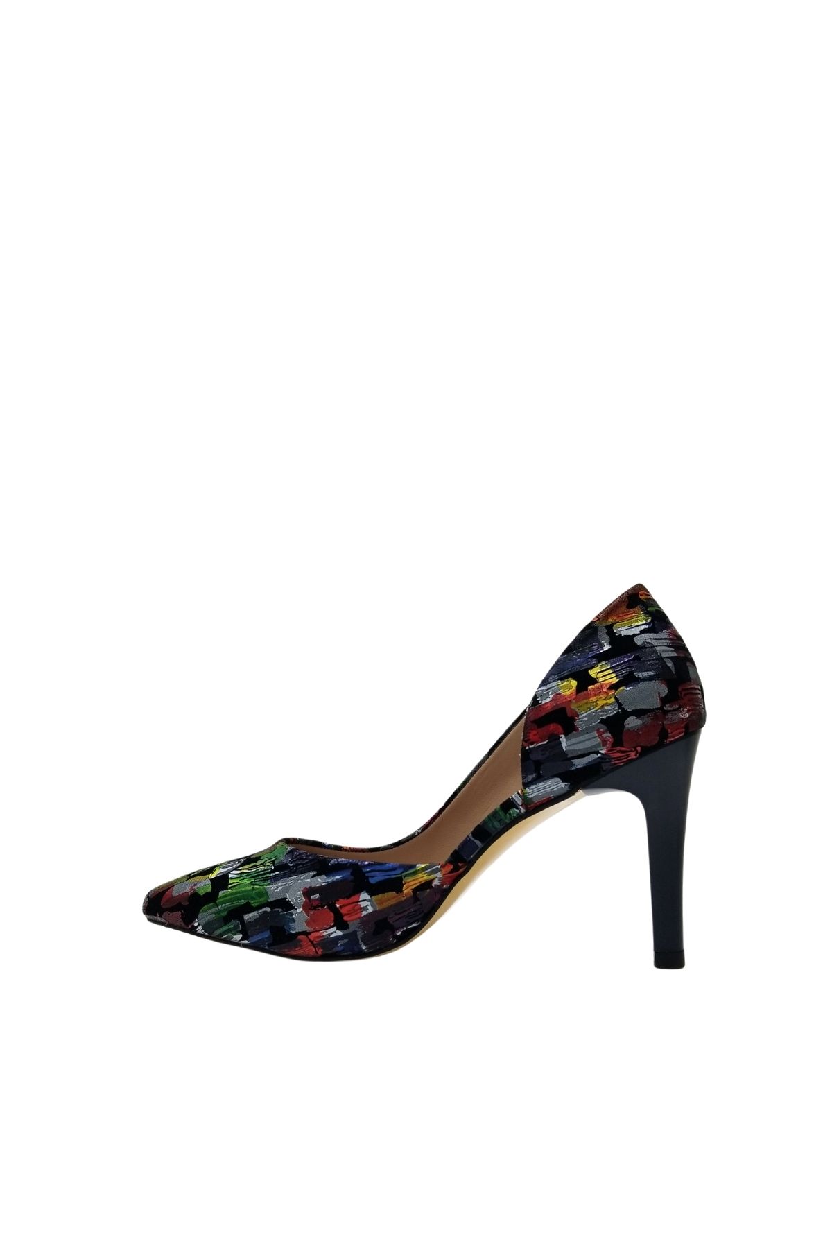 Hobby-24448 Model Printed Leather Stiletto Shoes 4