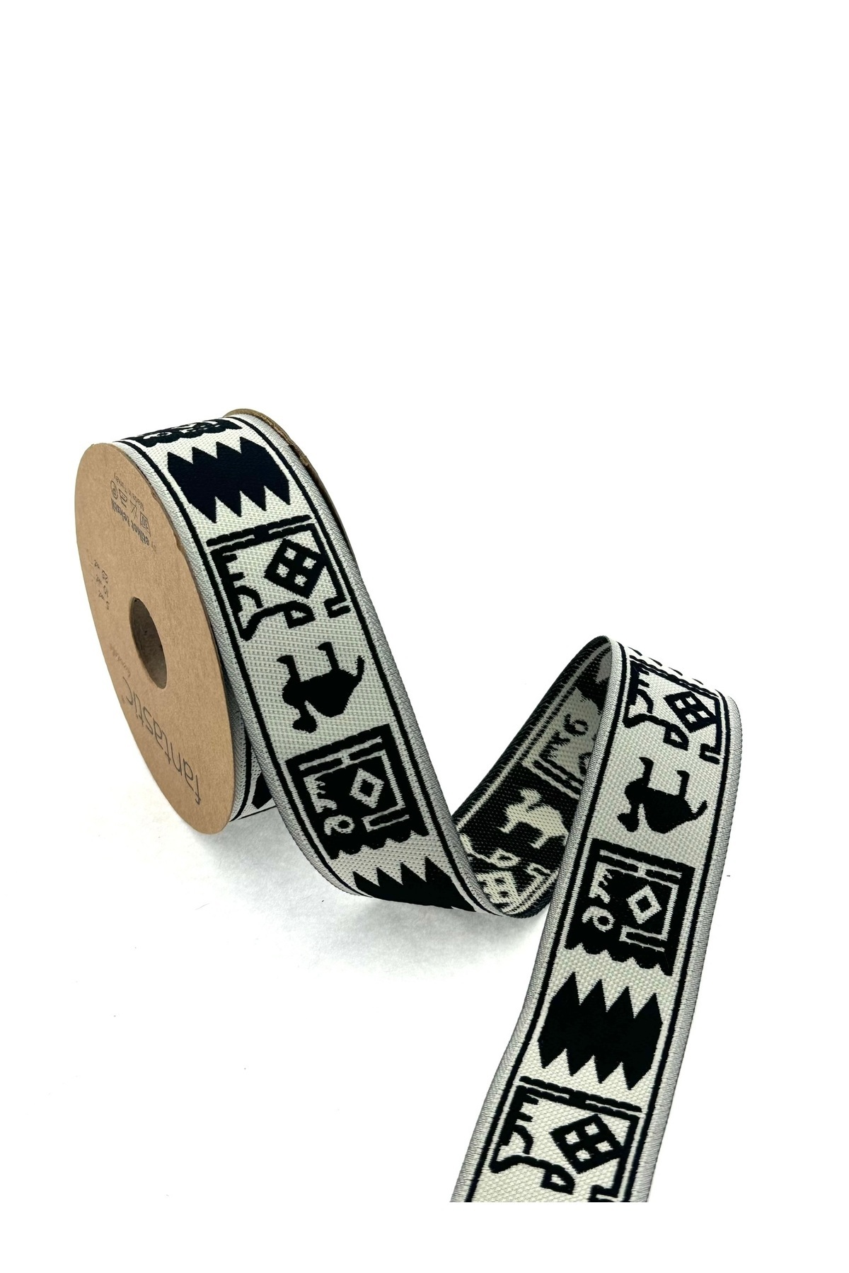 ETHNIC PATTERNED WOVEN BORDER RIBBON (3.5cm WIDTH - 10mt LENGTH)