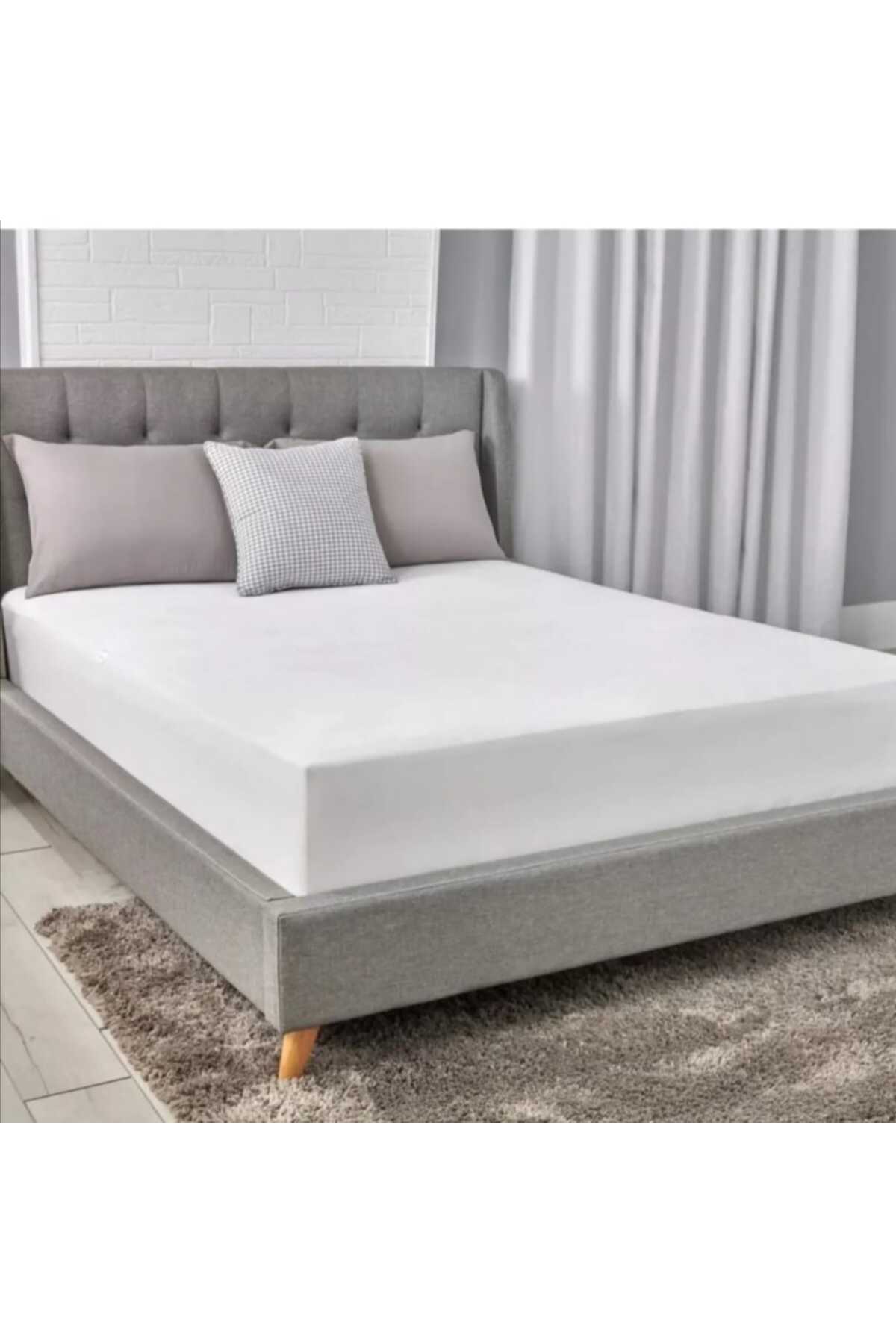 AYHOME 200 X 200 Fİthed  Yatak Alezi Yatağı  Saran  En Büyük Boy  Battal Boy  Sıvı  Geçirmez  Pamuklu  Alez
